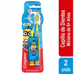 CEPILLO DENTAL COLGATE MINIONS 6+ AÑOS X2U
