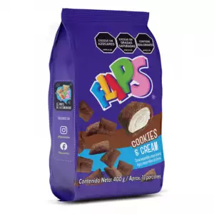 CEREAL FLIPS COOKIES AND CREAM BOLSA X400g