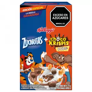 CEREAL KELLOGGS ZUCARITAS+ CHOCO KRISPIS POPS X175g