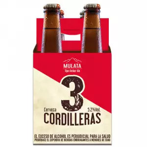 CERVEZA 3 CORDILLERAS MULATA X4U X300ml