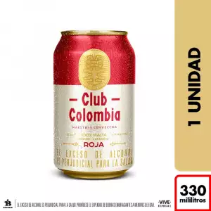 CERVEZA CLUB COLOMBIA ROJA X330ml