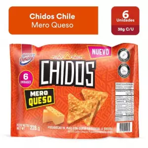 CHIDOS CHILE SUPER RICAS QUESO X6U X38g