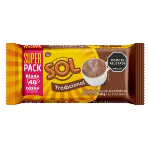 CHOCOLATE SOL TRADICIONAL SUPER PACK X750g