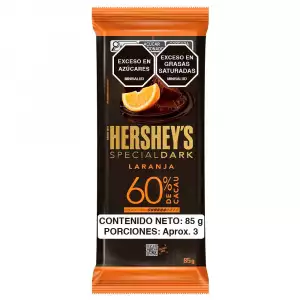 CHOCOLATINA HERSHEYS NARANJA 60% X85g