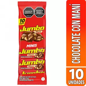 CHOCOLATINA JUMBO MANI X10U X17g