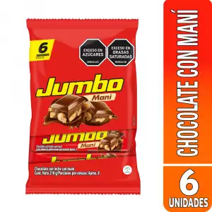 CHOCOLATINA JUMBO MANÍ X6U X35g