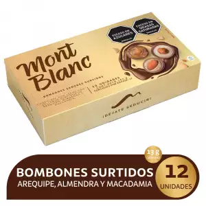 CHOCOLATINA MONTBLANC SURTIDO X12U