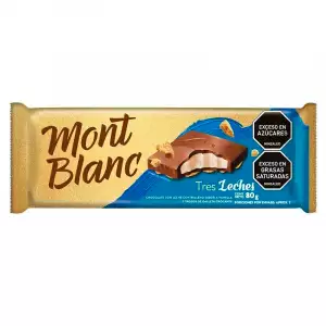 CHOCOLATINA MONTBLANC TRES LECHES X80g