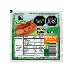 CHORIZO COLANTA SANTAROSANO X250g