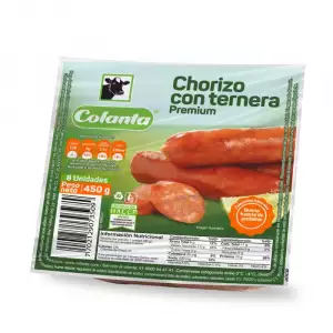 CHORIZO COLANTA TERNERA X450g