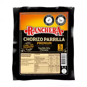 CHORIZO RANCHERA PARRILLA X240g
