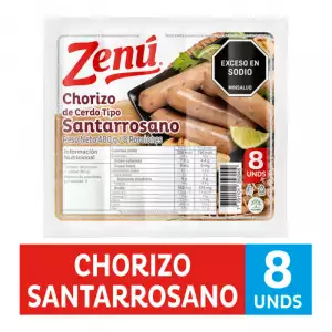 CHORIZO ZENÚ SANTARROSANO X480g