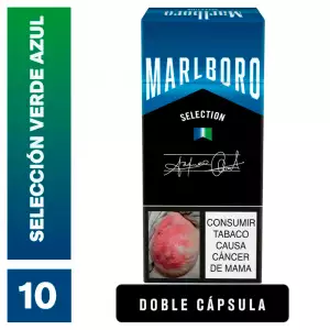 CIGARRILLO MARLBORO VERDE AZUL SELECTION X10u