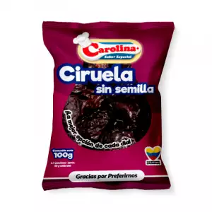 CIRUELA PASAS CAROLINA X100g