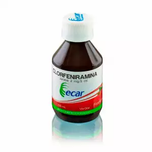 CLORFENIRAMINA JARABE X2mg ECAR X120ml