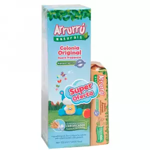 COLONIA ARRURRU ORIGINAL AZUL X120ml+JABON AVENA X110g