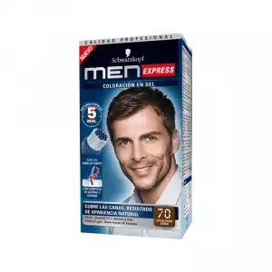 COLORACION GEL MEN EXPRESS CASTAÑO OSCURO NATURAL X70ml