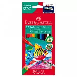 COLORES FABER CASTELL ACUARELA X12u