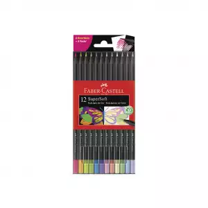 COLORES FABER CASTELL SUPERSOFT NEON x12u