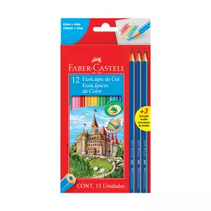 COLORES FABER CASTELL UP HEXAGONAL X12+3