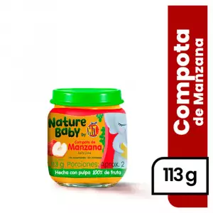 COMPOTA NATURE BABY MANZ X113g