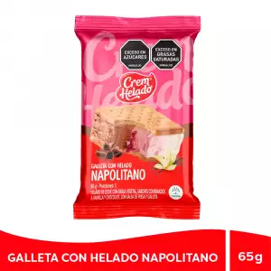 CREM HELADO GALLETAS NAPOLITANO X65g