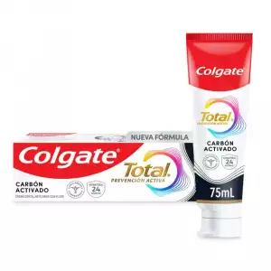 CREMA DENTAL COLGATE TOTAL12 CARBON ACTIVADO X75ml