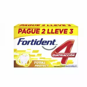 CREMA DENTAL FORTIDENT TOTAL PROTECT X85g PAGUE 2 LLEVE 3