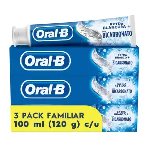 CREMA DENTAL ORAL B BICARBONATO X3 X120g