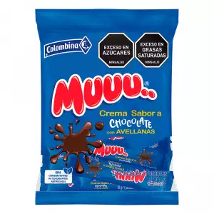 CREMA MUUU CHOCOLATE AVELLANAS X12 X10g