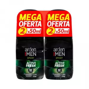 DESODORANTE ARDEN FORMEN ROLL ON SPORT ACTIVE FRESH X2 X50ml