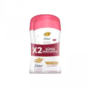 DESODORANTE DOVE BARRA DERMO ACLARANT X2 X45g