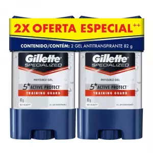 DESODORANTE GILLETTE GEL TRAINIG GUARG  X2U X82g OFERTA ESPECIAL