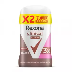 DESODORANTE REXONA CLINICAL CLASSIC X2u X46g