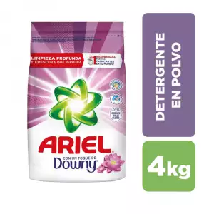 DETERGENTE POLVO ARIEL TOQUE DOWNY X4000g