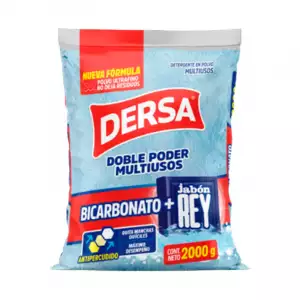 DETERGENTE POLVO DERSA MULTIUSOS BICARBONATO+REY X2000g