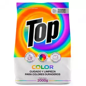 DETERGENTE POLVO TOP COLOR X2000g