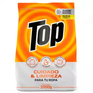 DETERGENTE POLVO TOP CUIDADO Y LIMPIEZA X2000g