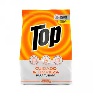 DETERGENTE POLVO TOP CUIDADO Y LIMPIEZA X4000g
