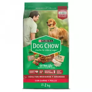 DOG CHOW ADULTO RAZA MEDIANA GRANDE CARNE Y POLLO X2000g