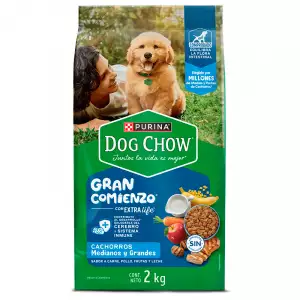 DOG CHOW GRAN COMIENZO CACHORROS MEDIANOS Y GRANDES X2000g