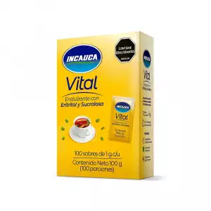 ENDULZANTE INCAUCA VITAL SUCRALOSA X100s X1g
