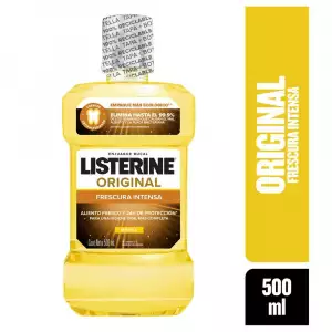 ENJUAGUE BUCAL LISTERINE ORIGINAL FRES X500ml