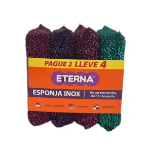 ESPONJA ETERNA INOXIDABLE PALLE 2 LLEVE 4