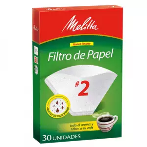 FILTRO PAPEL TIPO CONO MELITTA No. 2 X30U