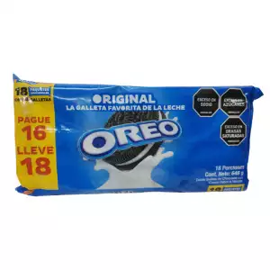 GALLETA OREO ORIGINAL PAGUE 16 LLEVE 18 X36g