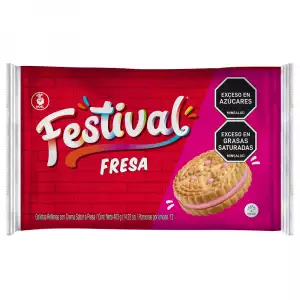 GALLETAS FESTIVAL FRESA X12U X33.6g