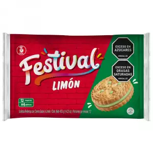 GALLETAS FESTIVAL LIMÓN X12U X33.6G