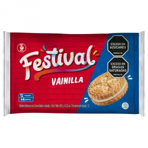 GALLETAS FESTIVAL VAINILLA X12U X33.6g