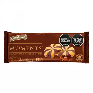 GALLETAS MOMENTS RELLENA CHOCOLATE X135g